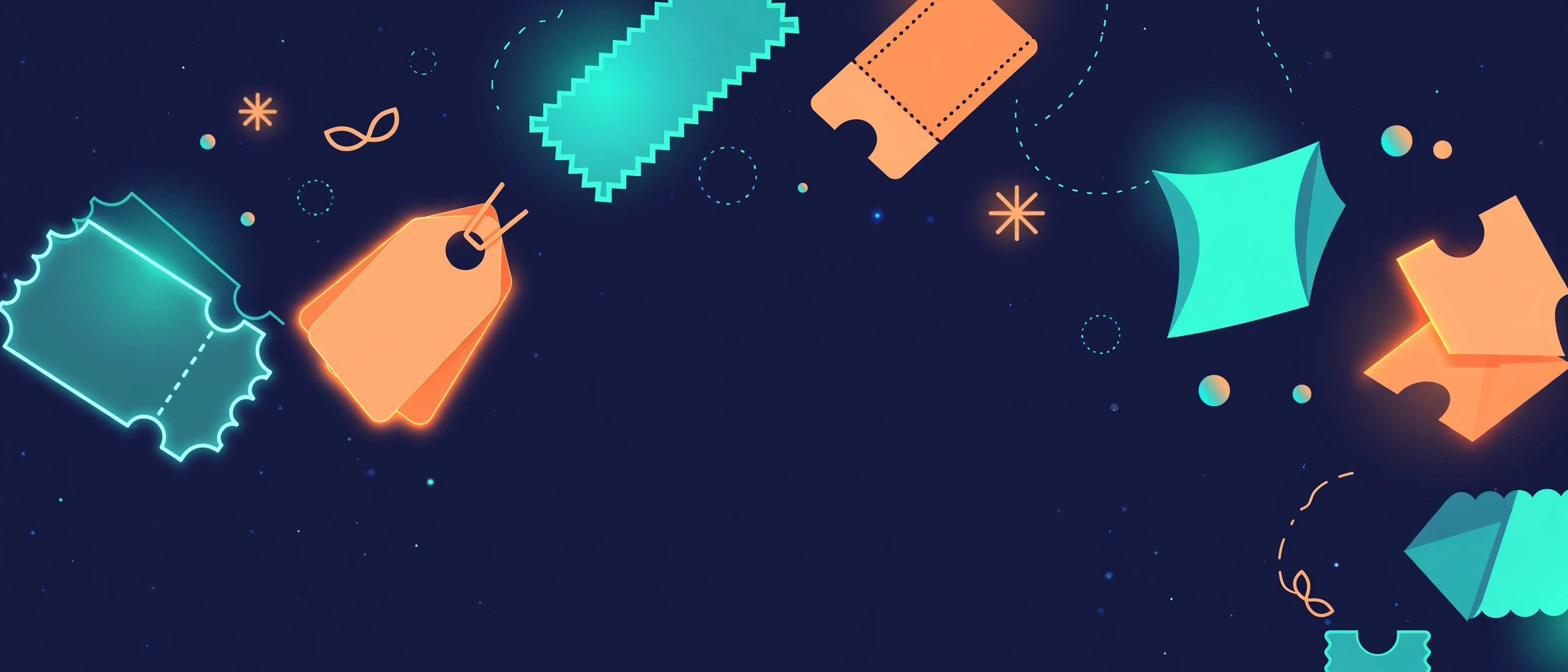 Decorative illustration of discount tags